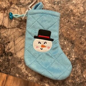 Blue Snowman Kids Stocking